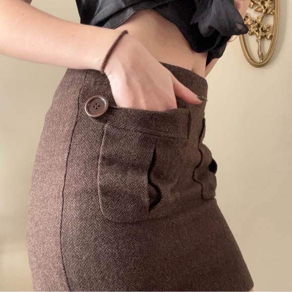 Max Studio Tweed Mini Skirt - Picture 7 of 8